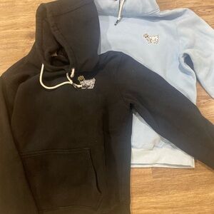 GOAT Black and Blue Hooded Sweater Set